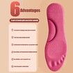 Self-heated Insoles Feet Massage Thermal Thicken Insole Memory Foam Shoe Pads Winter Warm Men Women Sports Shoes Pad Accessories Color Yellow Size 45-46