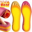 Self-heated Insoles Feet Massage Thermal Thicken Insole Memory Foam Shoe Pads Winter Warm Men Women Sports Shoes Pad Accessories Color Yellow Size 41-42