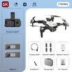 2024 Newest 6K HD Camera RC Drone With 2.4G WIFI FPV 50mins Flight Time Brushless Foldable Quadcopter RTF