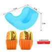 Burger Holder Mess-Free Hamburger Holder Eco-Friendly Retractile Retractable Reusable Hamburger Sandwich Hamburger Bun Shells for Fast Food Accessories,Grill Accessories,BBQ Accessories,4pcs