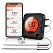 Digital Meat Thermometer Wireless Bluetooth for BBQ Smoker Kitchen Cooking Grill Thermometer Timer-2 Probes