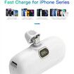 Mini Power Bank iPhone Portable Charger 5000mAh Fast Charging Ultra-Compact for iPhone 14/14Pro/14 Plus/13/13 Pro-White