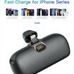 Mini Power Bank iPhone Portable Charger 5000mAh Fast Charging Ultra-Compact for iPhone 14/14Pro/14 Plus/13/13 Pro-Black