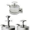 Hamburger Patty Maker Adjustable Aluminum Alloy Hamburger Meat Press Maker Round Shape Non-Stick Stuffed Burger Patties Press for Restaurant And Home