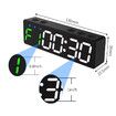 Mini Gym Timer Clock, Magnetic LED Interval Timer for Workout Home Gym Garage Fitness (Black)