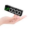 Mini Gym Timer Clock, Magnetic LED Interval Timer for Workout Home Gym Garage Fitness (Black)