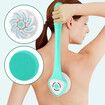 Electric Body Bath Brush, Rechargeable Back Brush Long Handle for Shower with 5 Spin Shower Facial Brush Head h for Women Men