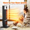 2000W Electric Heater Tower Energy Efficient Space Portable Indoor Fireplace Instant Warmer Oscillating Cooling Fan Bedroom Remote Maxkon