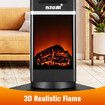 2000W Electric Heater Tower Energy Efficient Space Portable Indoor Fireplace Instant Warmer Oscillating Cooling Fan Bedroom Remote Maxkon