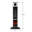 2000W Electric Heater Tower Energy Efficient Space Portable Indoor Fireplace Instant Warmer Oscillating Cooling Fan Bedroom Remote Maxkon