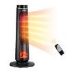 2000W Electric Heater Space Tower Room Indoor Energy Efficient Portable Fireplace Instant Oscillating Warmer Cooling Fan Remote Maxkon