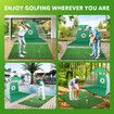 Golf Putter Mat Practice Hitting Training Putting Indoor Outdoor Chipping Driving Artificial Turf with Rubber Tee Golf Ball Green