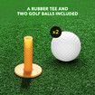 Golf Putter Mat Practice Hitting Training Putting Indoor Outdoor Chipping Driving Artificial Turf with Rubber Tee Golf Ball Green