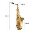 Melodic Saxophone Sax Eb Be Alto E Flat Brass w/ Mouthpiece for Student Beginner