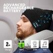 Men's Beanie with Bluetooth and LED, 2 in 1 Rechargeable Winter Beanie V5.0 Bluetooth Hat