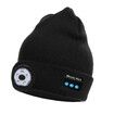 Men's Beanie with Bluetooth and LED, 2 in 1 Rechargeable Winter Beanie V5.0 Bluetooth Hat