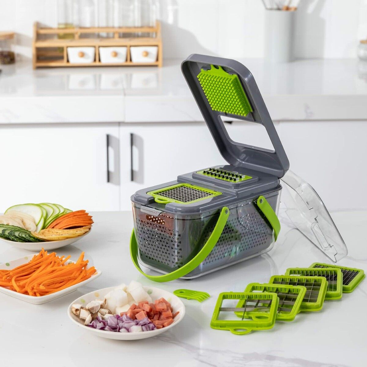 Vegetable Chopper Dicer Onion Chopper, 22 in 1 Food Chopper Fruits Cutter