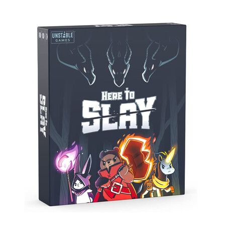Here to Slay Base Game, A Strategic Card Game for Teens and Adults , Black