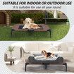 Dog Bed Trampoline Large Pet Elevated Sofa Raised Cot Outdoor Camping Indoor Portable Durable Washable Grey L