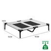 Dog Bed Trampoline Large Pet Elevated Sofa Raised Cot Outdoor Camping Indoor Portable Durable Washable Grey L