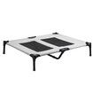 Dog Bed Trampoline Large Pet Elevated Sofa Raised Cot Outdoor Camping Indoor Portable Durable Washable Grey L