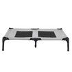 Dog Bed Trampoline Large Pet Elevated Sofa Raised Cot Outdoor Camping Indoor Portable Durable Washable Grey L