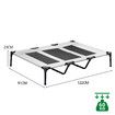 Dog Trampoline Bed Pet Sofa Cot Elevated Raised Extra Large Outdoor Camping Indoor Washable Portable Durable Grey XL