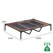 Dog Trampoline Bed Extra Large Pet Raised Sofa Elevated Cot Outdoor Camping Indoor Portable Washable Durable Brown XL