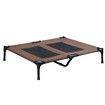 Dog Trampoline Bed Large Pet Cot Raised Elevated Sofa Camping Outdoor Indoor Washable Durable Portable Brown L