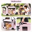 Dog Crate Kennel Soft Cat Travel Carrier Puppy Carry Bag Pet Cage Extra Large Foldable Portable 3XL Pink