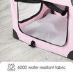 Dog Crate Kennel Soft Cat Travel Carrier Puppy Carry Bag Pet Cage Extra Large Foldable Portable 3XL Pink