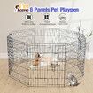 Dog Playpen Pen Pet Puppy Cage Crate Fence Indoor Exercise Play Pen 8 Panels Enclosure Barrier Foldable Cat Kitten Rabbit