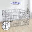 Dog Playpen Pen Pet Puppy Cage Crate Fence Indoor Exercise Play Pen 8 Panels Enclosure Barrier Foldable Cat Kitten Rabbit