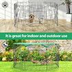 Dog Cage Playpen Pet Puppy Pen Fence 8 Panels Crate Play Pen Indoor Exercise Enclosure Foldable Cat Kitten Rabbit Barrier