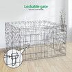 Dog Cage Playpen Pet Puppy Pen Fence 8 Panels Crate Play Pen Indoor Exercise Enclosure Foldable Cat Kitten Rabbit Barrier