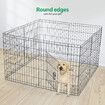 Dog Cage Playpen Pet Puppy Pen Fence 8 Panels Crate Play Pen Indoor Exercise Enclosure Foldable Cat Kitten Rabbit Barrier