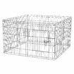 Dog Cage Playpen Pet Puppy Pen Fence 8 Panels Crate Play Pen Indoor Exercise Enclosure Foldable Cat Kitten Rabbit Barrier