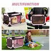 Pet Dog Bird Crate Cage Cat Rabbit Hutch Bunny Carrier Travel Indoor Car Outdoor Soft Foldable Extra Large Pink