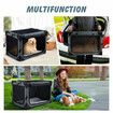 Dog Pet Crate Bird Cage Cat Rabbit Hutch Carrier Puppy Bunny Travel Indoor Car Outdoor Soft Foldable Extra Large Grey