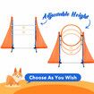 Dog Agility Training Equipment 5 Set Pet Obstacle Course Sports Exercise Kit Ladder Weave Poles Jump Bar Hurdle Ring Hoop Carry Bag