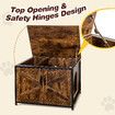 Cat Litter Box Enclosure Top Open Pet House Furniture Storage Bench Table Hidden Cabinet Particleboard Metal