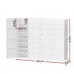 Artiss DIY Shoe Cabinet Shoe Box White Storage Cube Portable Organiser Stand