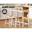 Artiss 2 x Wooden Bar Stools Bar Stool Dining Chairs Kitchen Barstools Oak