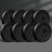 BLACK LORD 20kg Weight Plate Set Barbell Dumbbell Weight Lift Bench Squat Rack