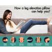 STARRY EUCALYPT Memory Foam Leg Elevation Pillow Wedge Back Rest Support Cushion Bamboo Cover