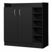 ALFORDSON Shoe Cabinet Storage Rack Drawer Organiser Shelf 21 Pairs Black