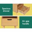 ALFORDSON 2x Bedside Table Nightstand Side Storage Cabinet Scandinavian Wood