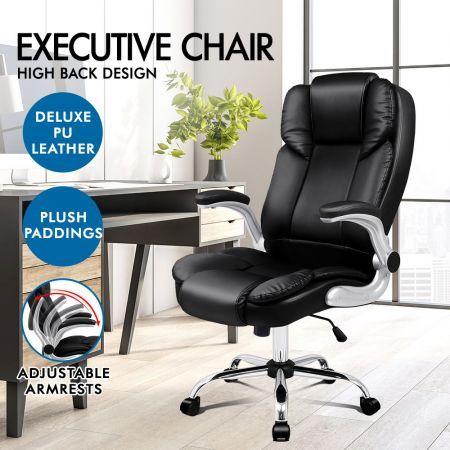 ALFORDSON Office Chair Executive Computer Gaming Racer PU Leather Work Seat