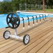 ALFORDSON Pool Cover Roller 4.5m Adjustable Solar Blanket Reel Swimming Black