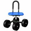 Garden Seat Stool with Wheels Pad Farm Cart Rolling Gardening Work Folding Height Adjustable 360 Degree Rotate Home Yard Weeding Helper Blue